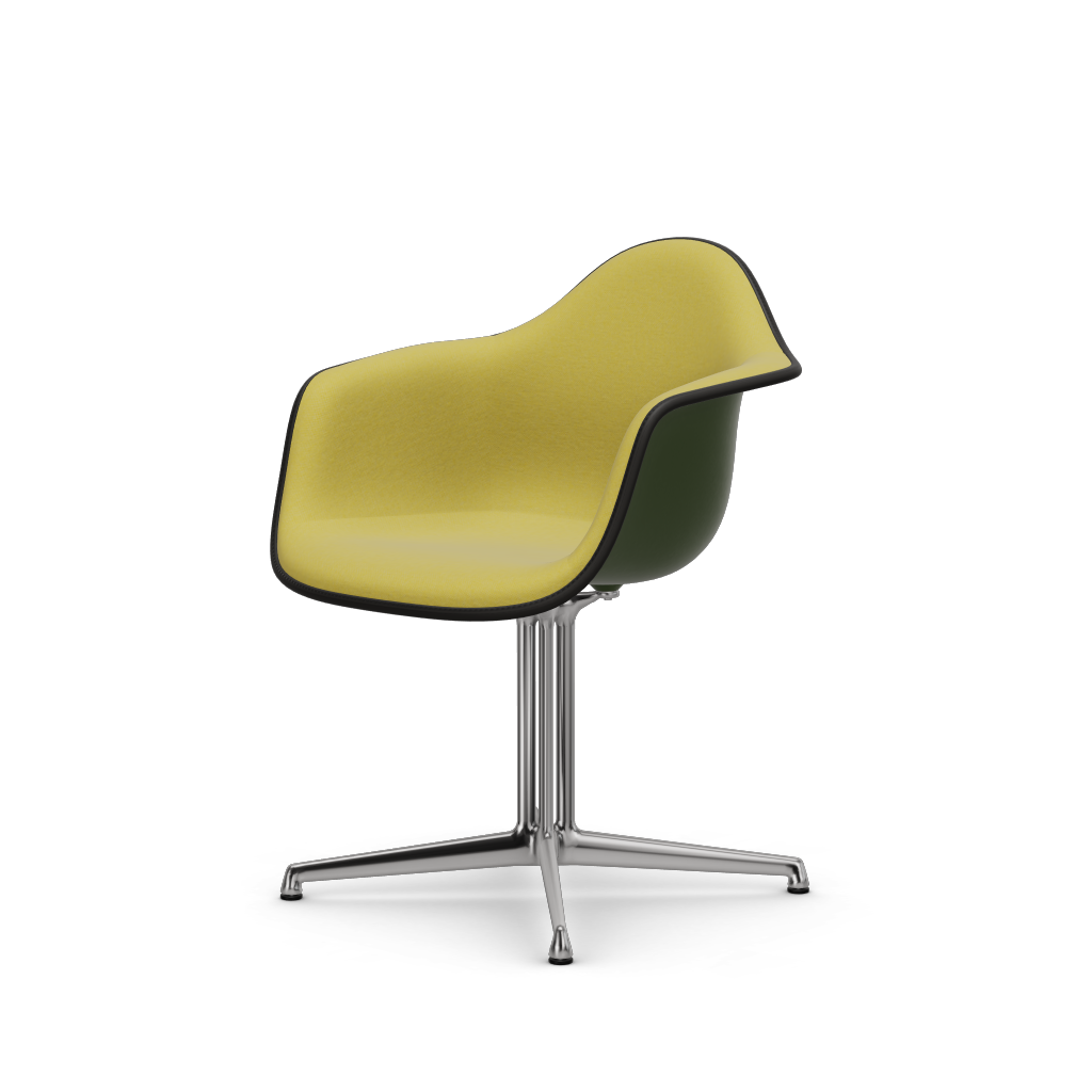 EAMES Plastic Armchair Dal (with Full Upholstery) (Color of Seat Shell -Forest) (Request)