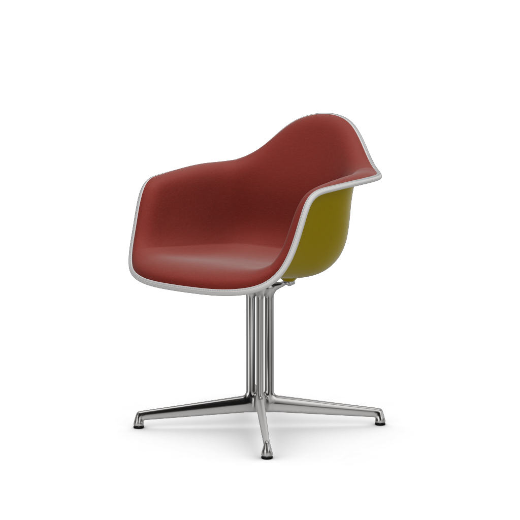 EAMES Plastic Armchair Dal (with Full Upholstery) (Color of Seat Shell -Mustard) (Request)