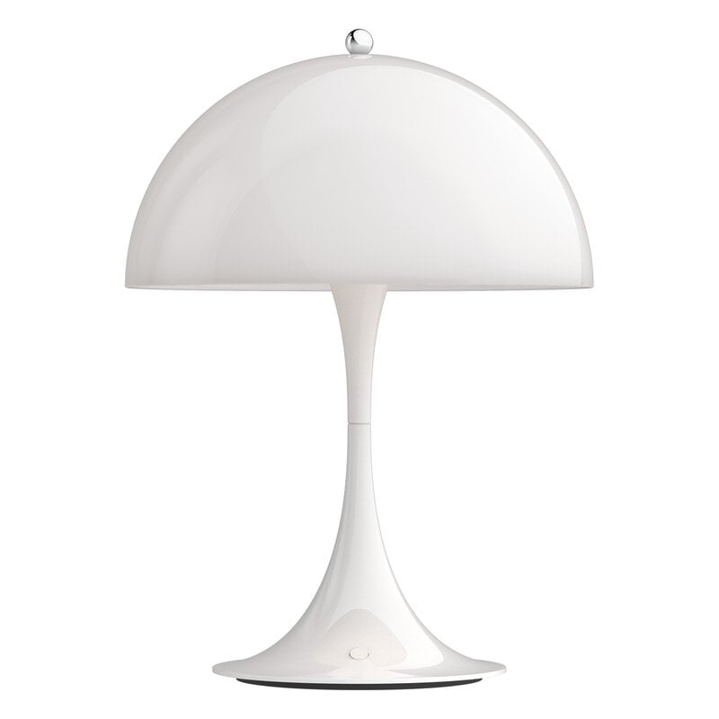 Panthella 250 Portable table lamp by Louis Poulsen #white opal acrylic #