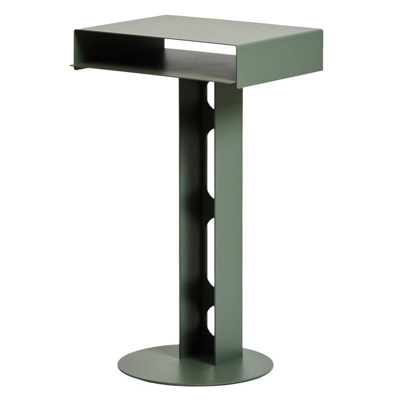 Sidekick table by Pedestal #mossy green #