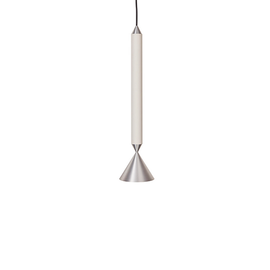 APOLLO 39 Pendant Lamp by Pholc #White/Polished Aluminium