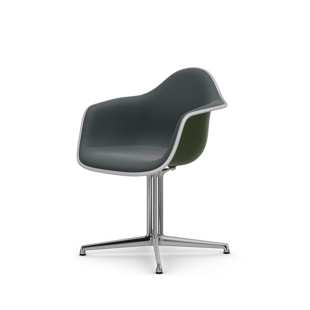 EAMES Plastic Armchair Dal (with Full Upholstery) (Color of Seat Shell -Forest) (Request)