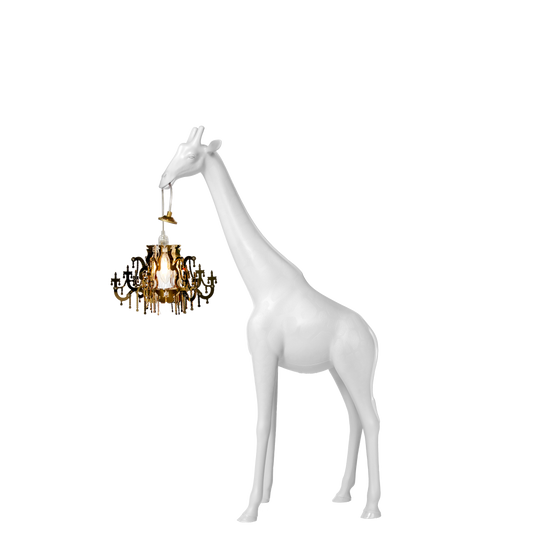 Giraffe In Love Xs table/floor lamp by Qeeboo #White