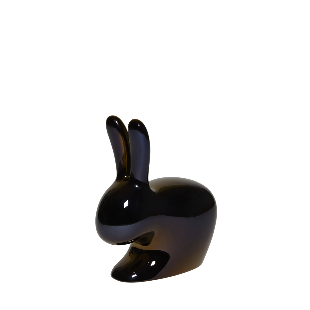 Rabbit Chair Baby Metal Finish by Qeeboo