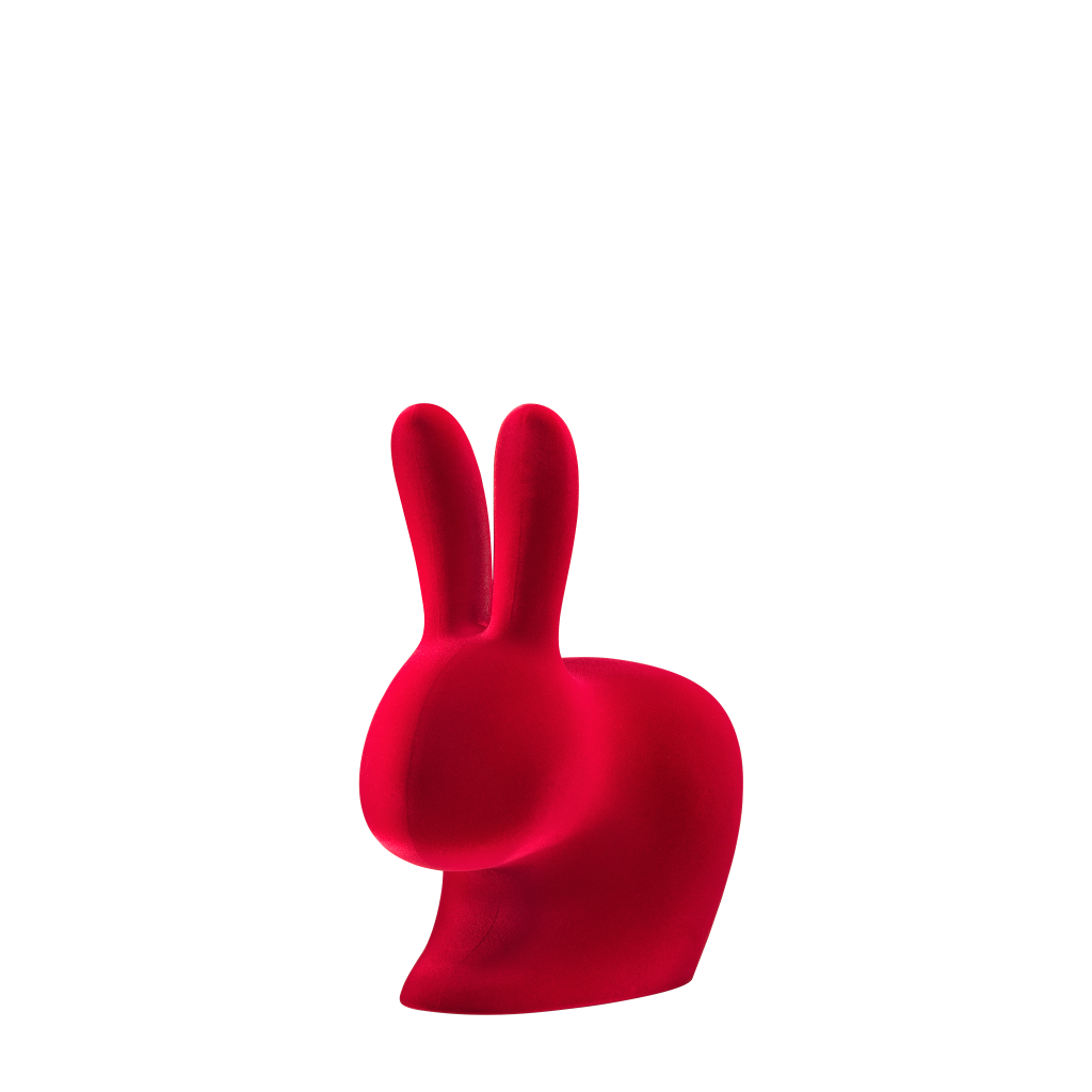 Rabbit Chair Baby Velvet Finish by Qeeboo