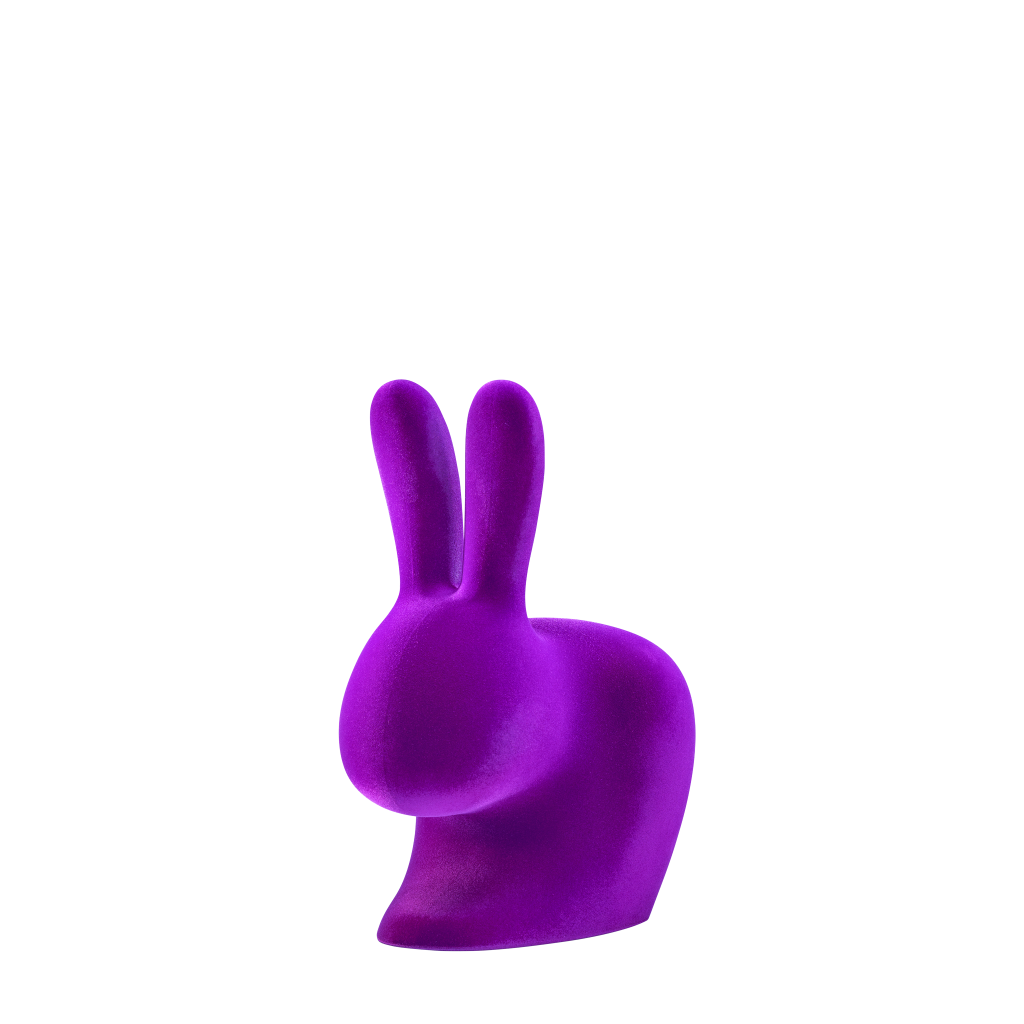 Rabbit Chair Baby Velvet Finish by Qeeboo