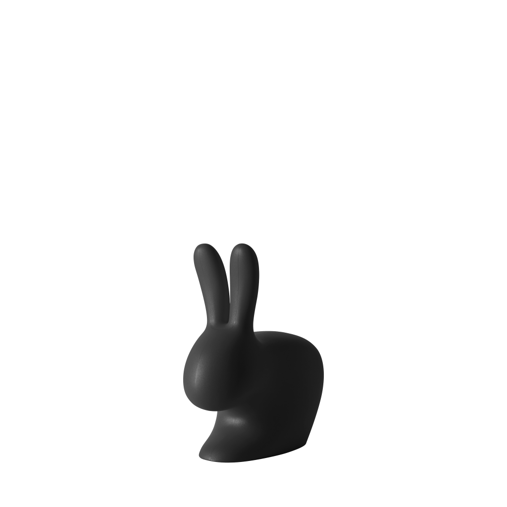 Rabbit XS Doorstopper by Qeeboo #Black