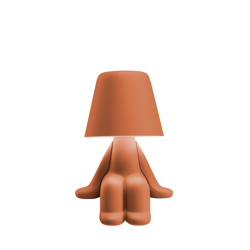 Sweet Brothers Sam portable LED lamp by Qeeboo # Terracotta