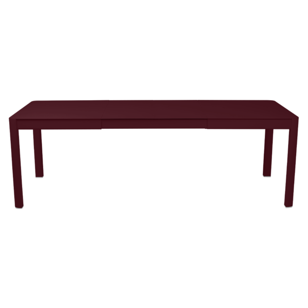 RIBAMBELLE TABLE WITH 2 EXTENSIONS 149/234 X 100 CM by Fermob #BLACK CHERRY