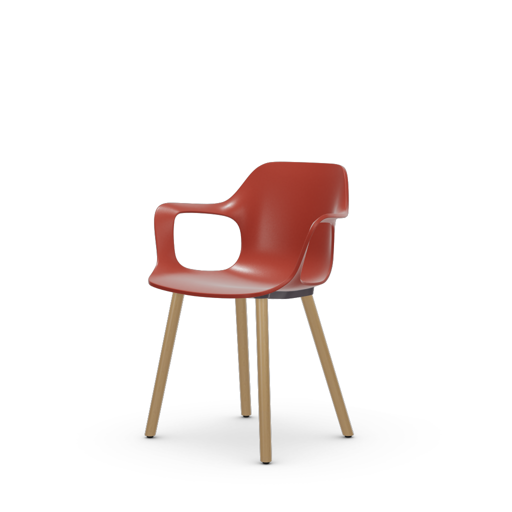 HAL RE Armchair Wood (without seat upholstery) by Vitra