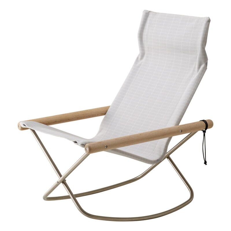 Nychair X Shikiri rocking chair by Nychair X #soaped oak - light grey Koshi #