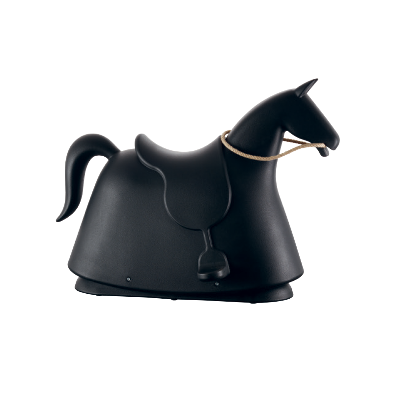 Rocky - Polyethylene Rocking Horse by Magis #Matt Black