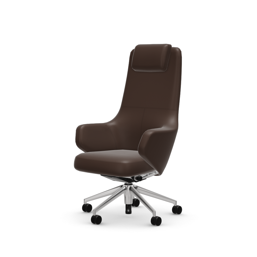 Grand Executive Highback by Vitra #Leather Premium F/marron