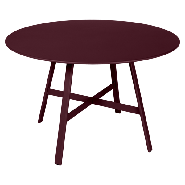 So'O Table Ø 117 Cm by Fermob #BLACK CHERRY