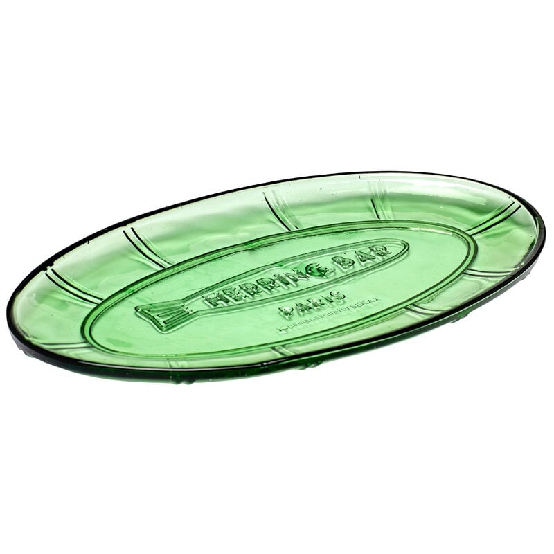 Fish & Fish serving dish by Serax #oval, 31 x 17 cm, green #