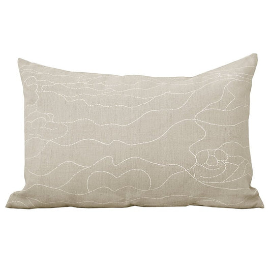 Rakkauden meri cushion cover by Saana ja Olli #40 x 60 cm, beige - white #