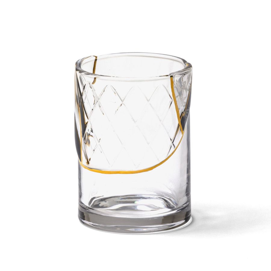 Porcelain and gold plated Glass Kintsugi by Seletti #No.2