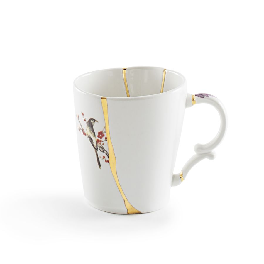 Porcelain and gold plated Mug Kintsugi by Seletti #No.3