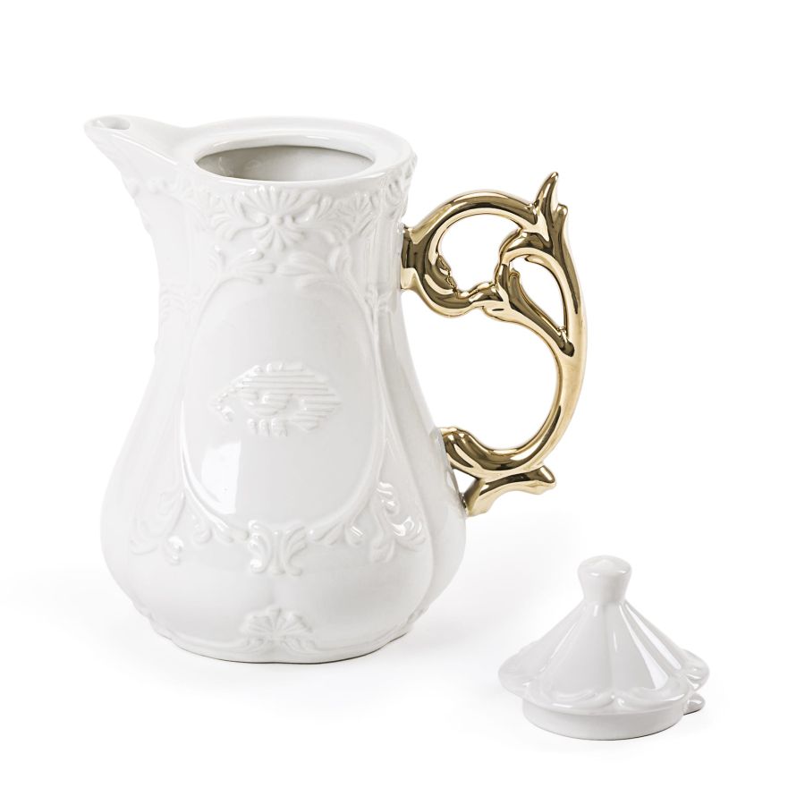 Fine Porcelain Teapot I-WARES by Seletti #Gold