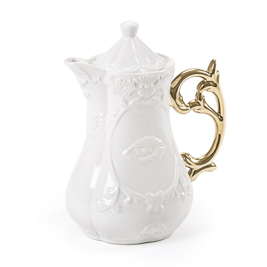 Fine Porcelain Teapot I-WARES by Seletti #Gold