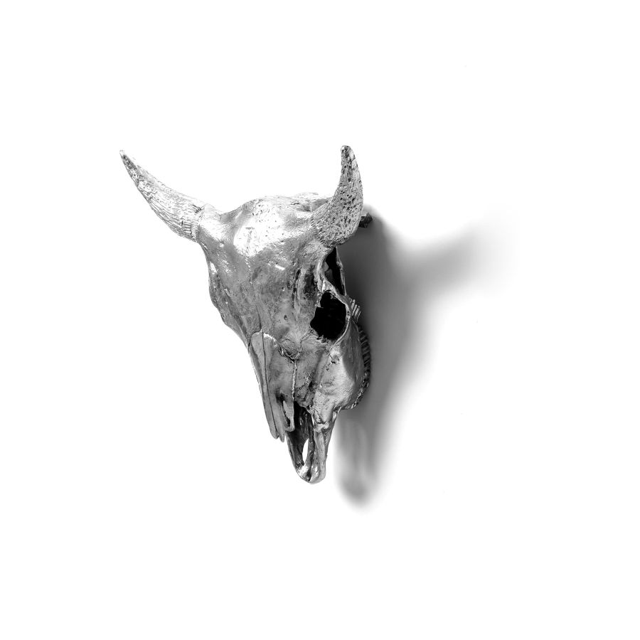 Aluminium Decorative Object Wunderkammer Bison Skull by Seletti