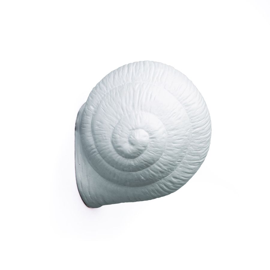 Resin coat hangers Hangers Snail Sleepy by Seletti #White