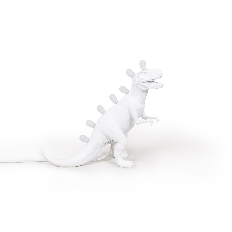 Resin Indoor Table Lamp Jurassic Lamp Rex by Seletti #White