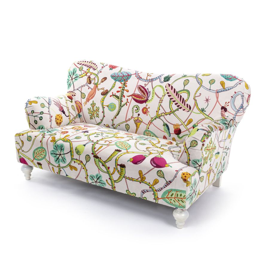 Fully Upholstered Sofa Botanical Diva by Seletti #White