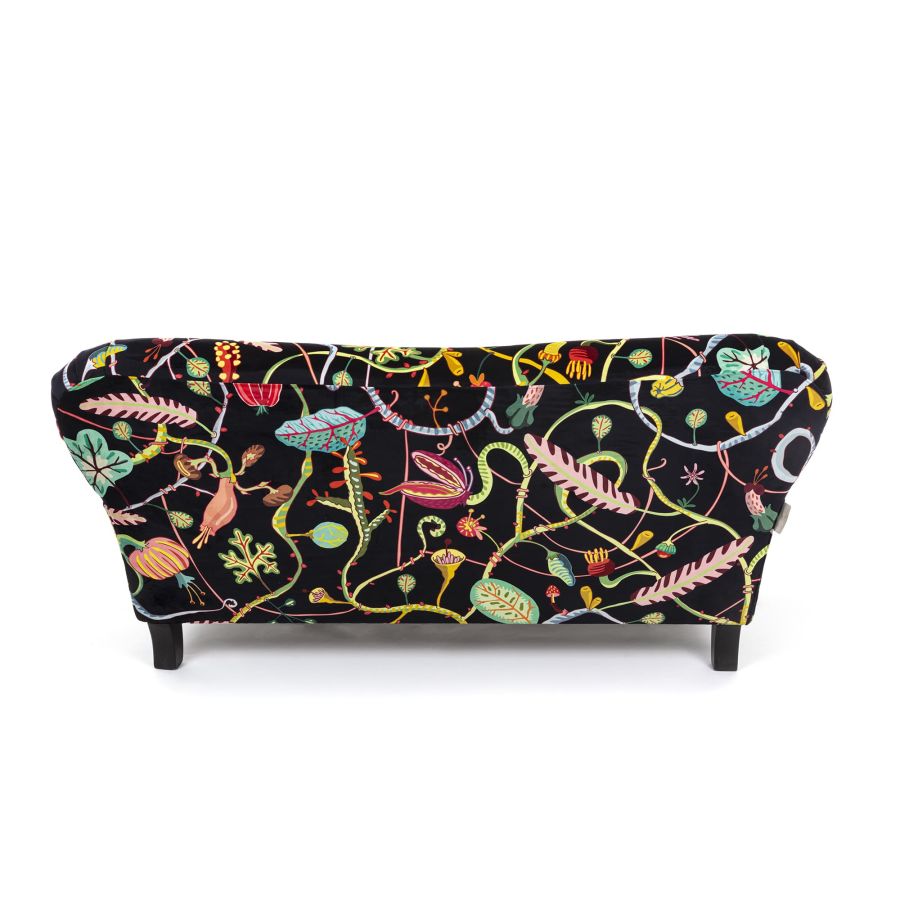 Fully Upholstered Sofa Botanical Diva by Seletti #Black