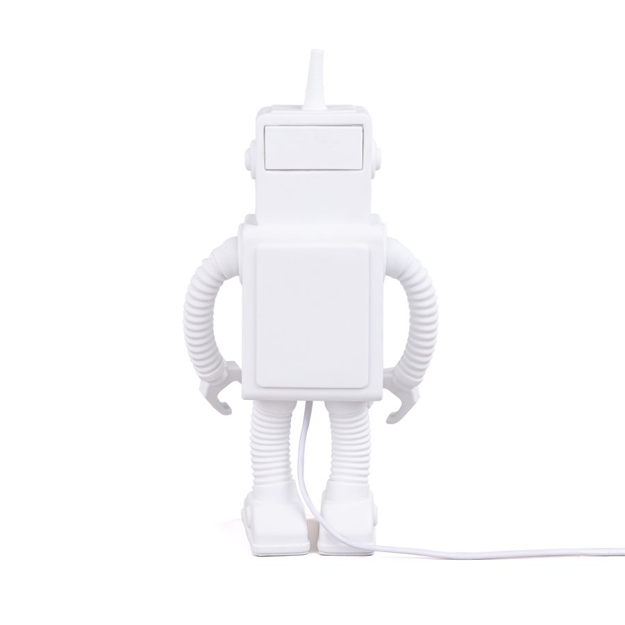 LED Resin Indoor Table Lamp Robot Lamp by Seletti #White