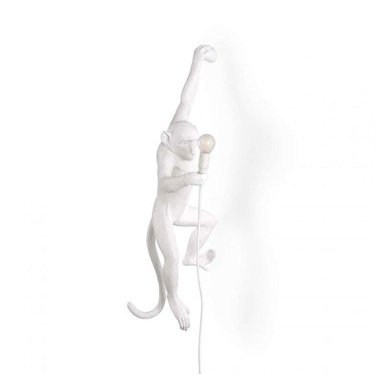 Monkey Hanging Left Wall Lamp by Seletti #White