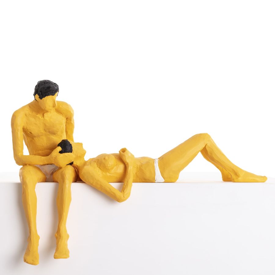 Resin Decorative Object Love Is a Verb Jean Claude & Jacqueline by Seletti