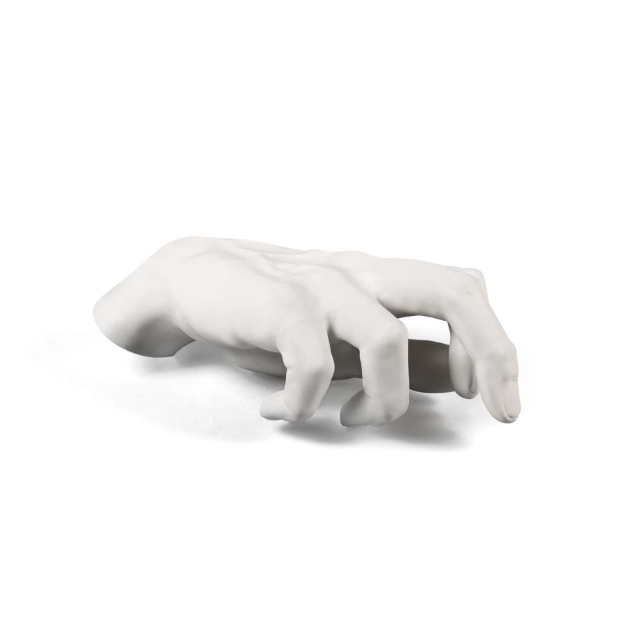 Porcelain Decorative Object Memorabilia Mvsevm Male Hand by Seletti