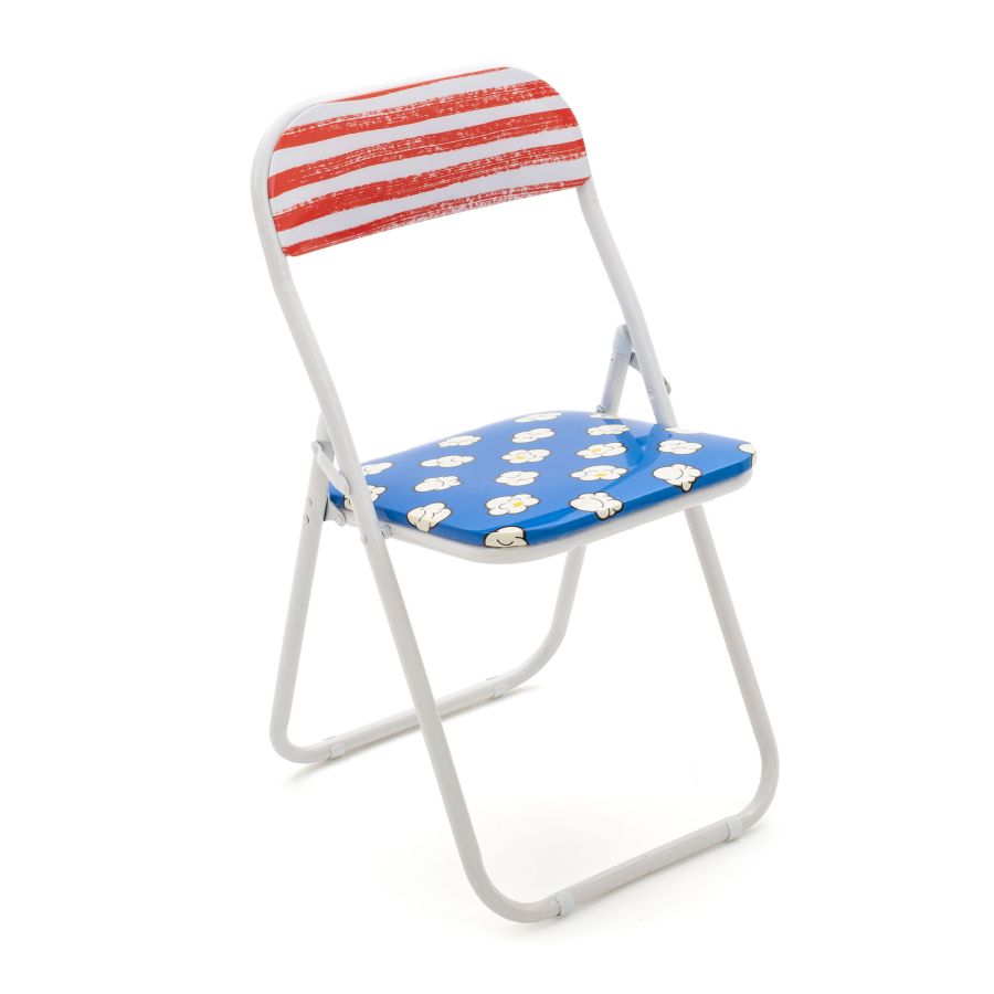 Metal Folding Chair Pop Corn Folding Chair by Seletti