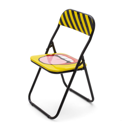 Metal Folding Chair Tongue by Seletti