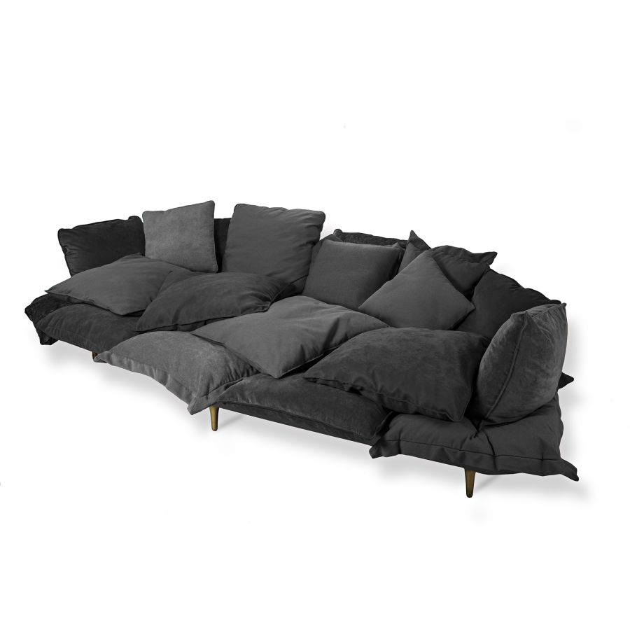 Fabric Sofa Comfy by Seletti #Charcoal Grey