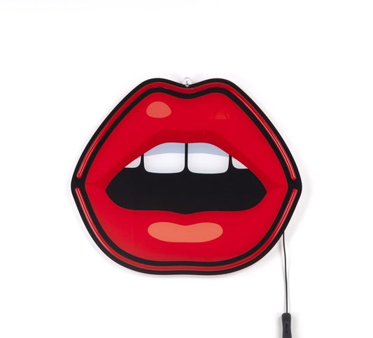 Blow Mouth LED Wall Lamp by Seletti #Red
