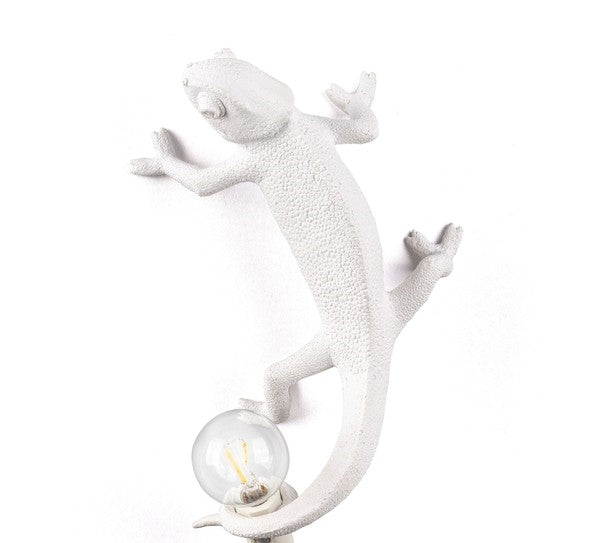 Chameleon Going Up Wall Lamp by Seletti #White