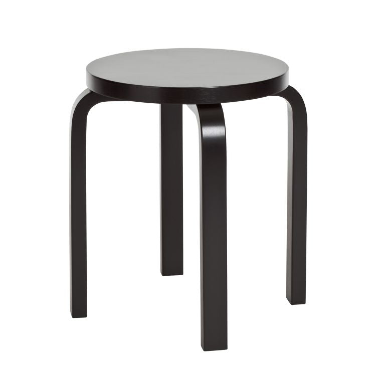 STOOL E60 - Stackable wooden stool