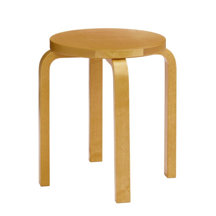 STOOL E60 - Stackable wooden stool