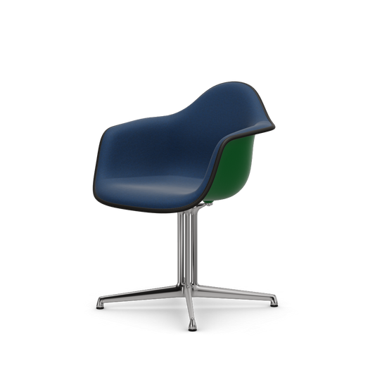 EAMES Plastic Armchair Dal (with Full Upholstery) (Color of Seat Shell -Green) (Request Info)