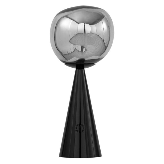 Melt portable LED table lamp by Tom Dixon #black #