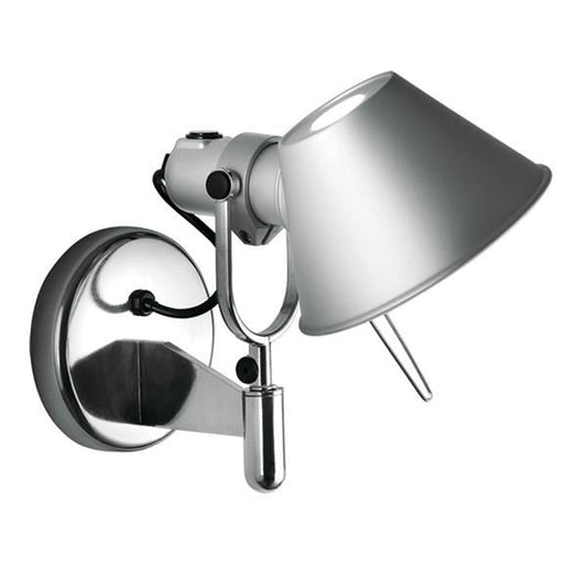 Tolomeo Faretto Wall Lamp without Switch by Artemide #Aluminum / With switch