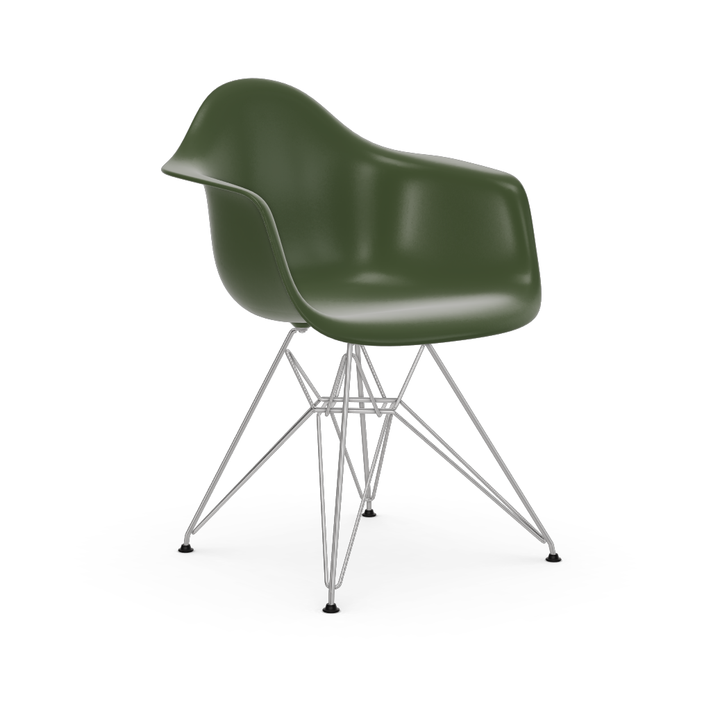 Eames Plastic Armchair DAR (without upholstery) by Vitra