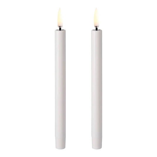 LED mini taper candle  2 pcs by Uyuni Lighting #1,3 x 12 cm, nordic white #