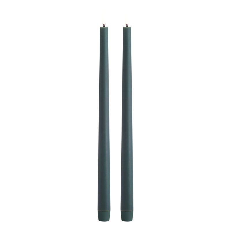 LED taper candle by Uyuni Lighting #32 cm, 2 pcs, pine green #