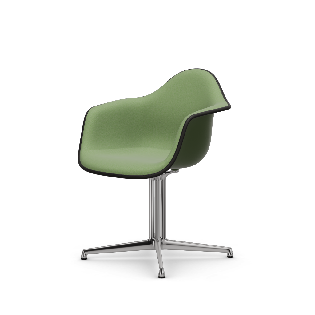 EAMES Plastic Armchair Dal (with Full Upholstery) (Color of Seat Shell -Forest) (Request)