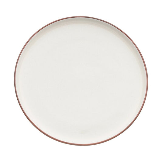 Earth Raw plate by Vaidava Ceramics #22 cm, brown - beige #