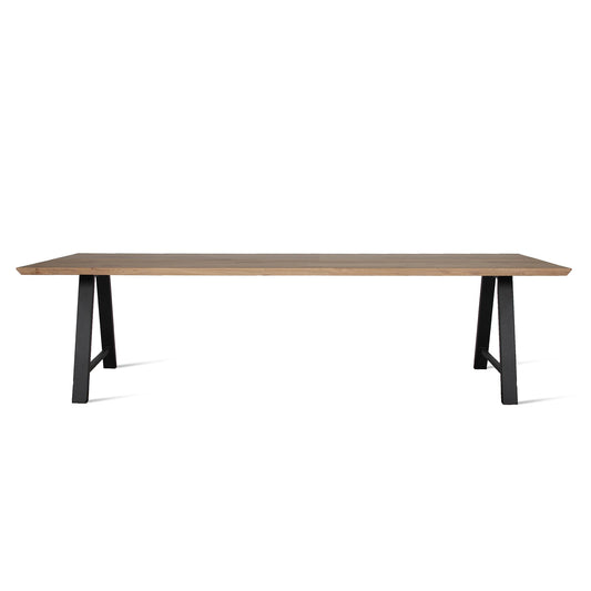 Rectangular Steel And Wood Table Albert A Base by Vincent Sheppard #Black/300