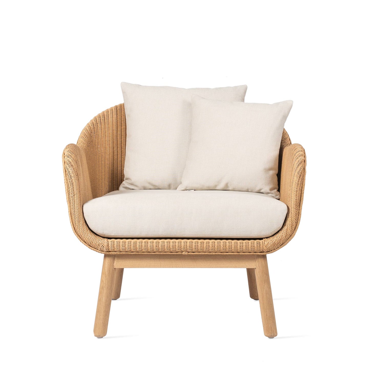 Rattan lounge armchair with armrests Alex by Vincent Sheppard